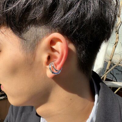 Layered Hoop Ear Cuff