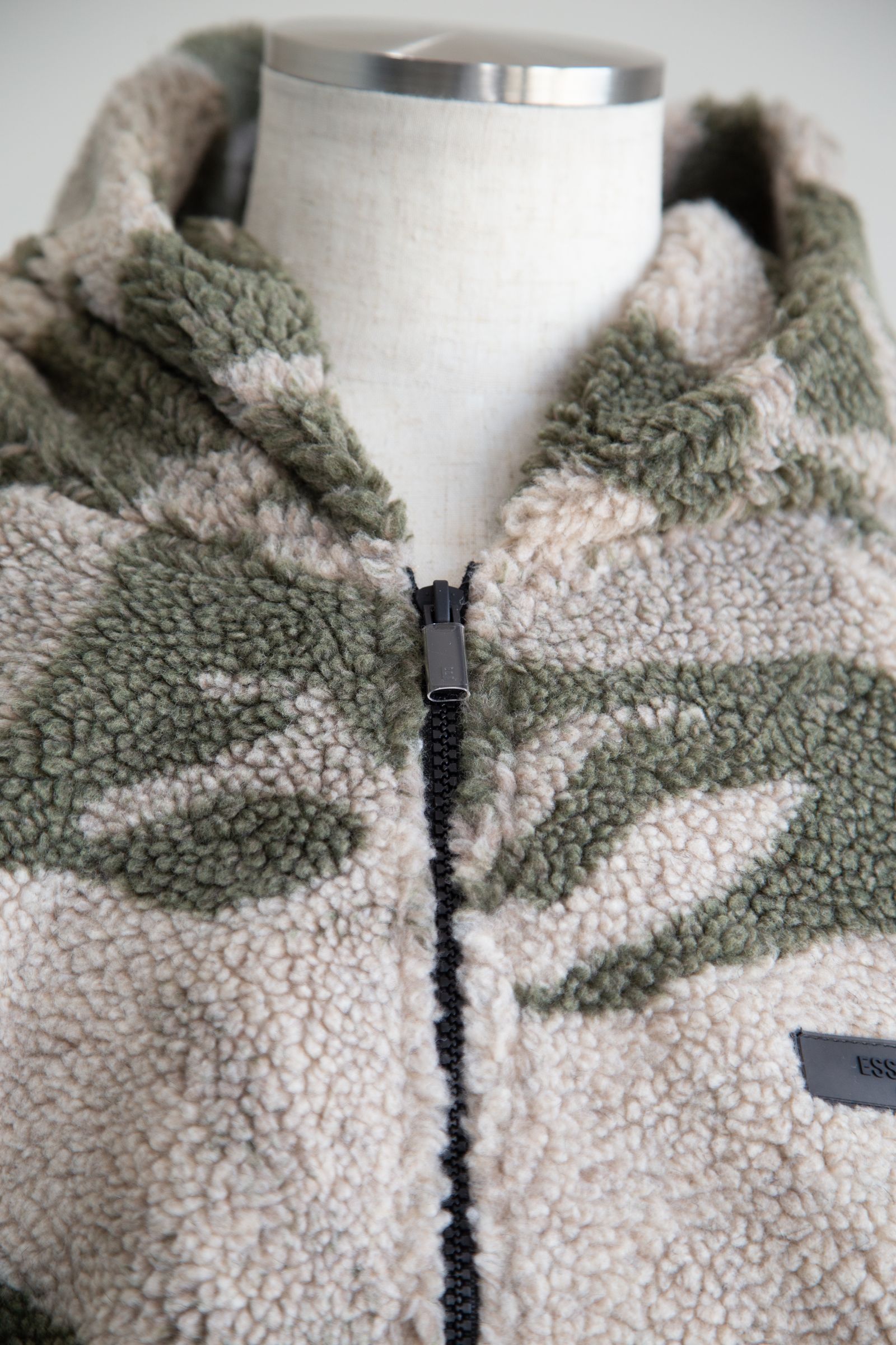 22FW FLEECE HALF ZIP HOODIE JACKET / カモ