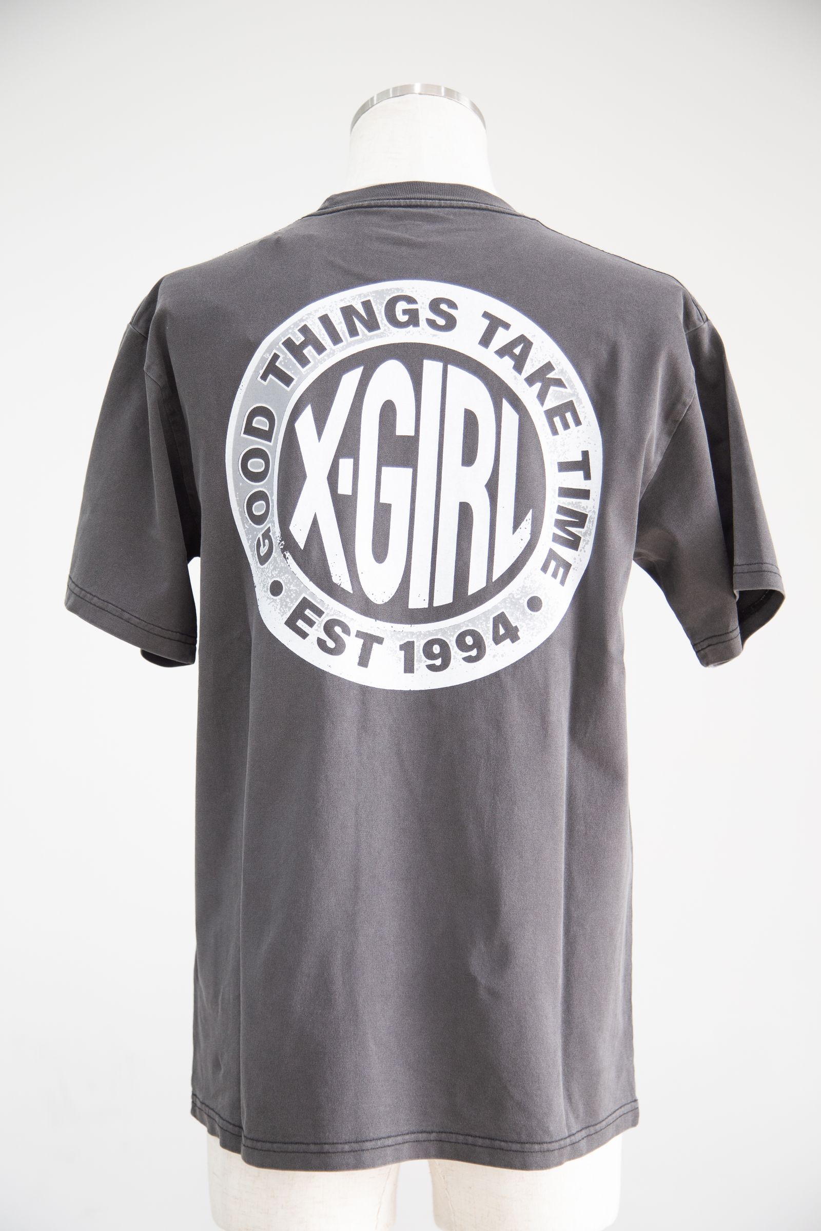 DISTRESSED CIRCLE LOGO S/S TEE / ブラック
