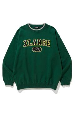 FELT LOGO CREWNECK SWEAT / グリーン
