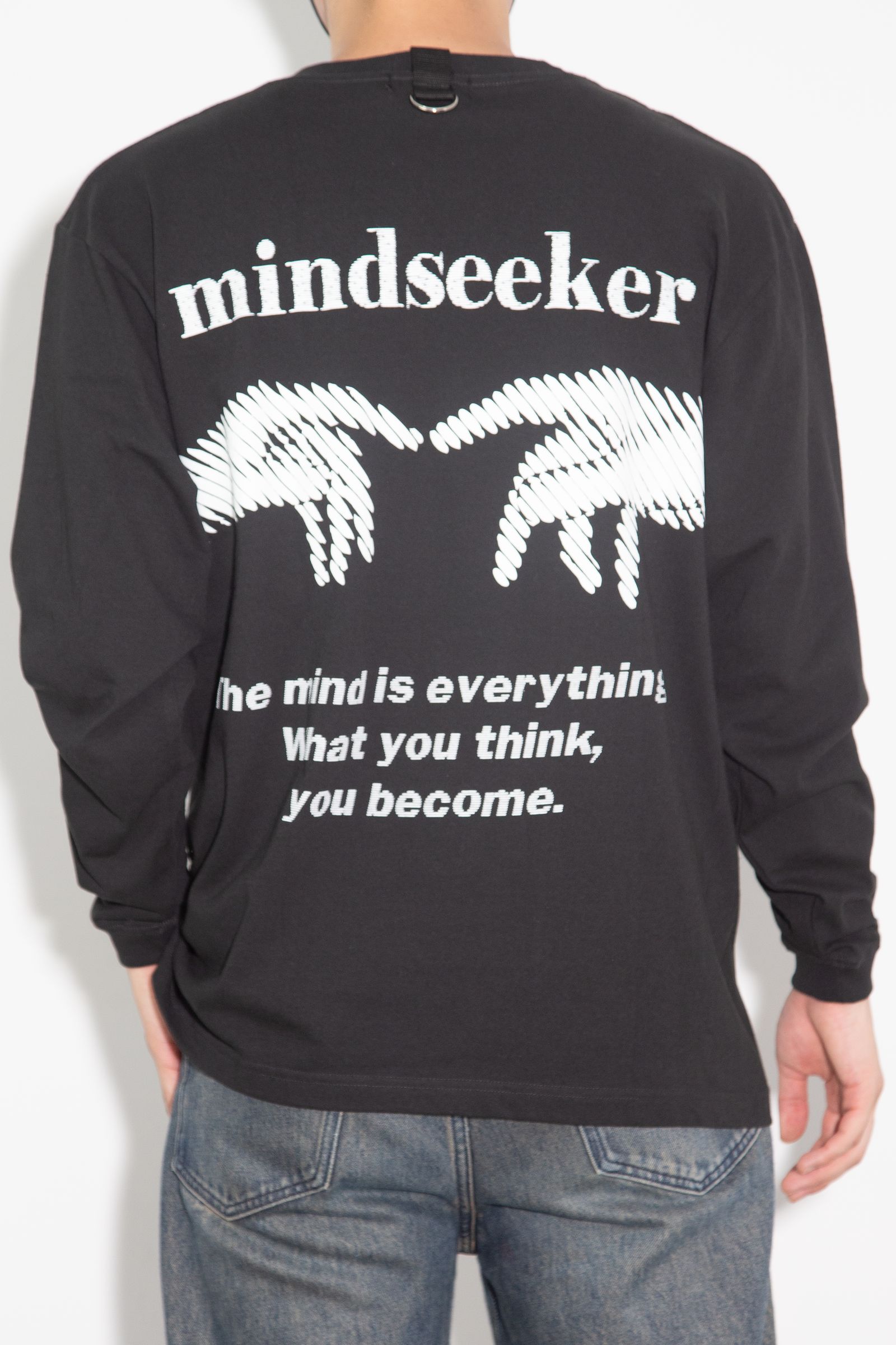 ［ラスト1点 サイズ2］Massage L/S Tee / ブラック