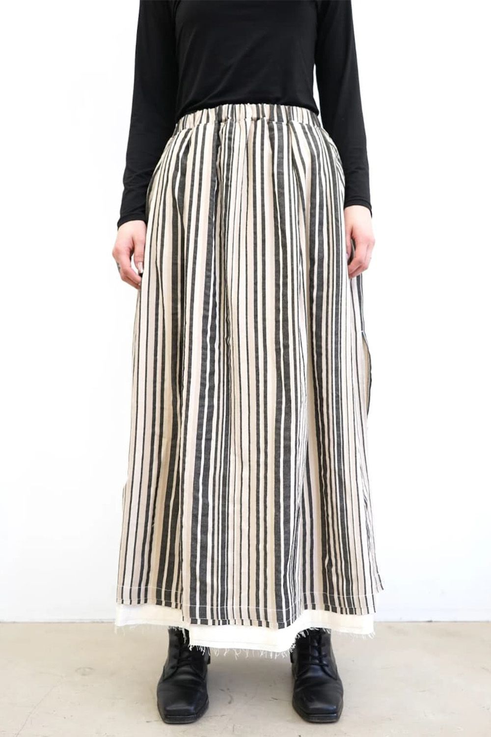 Striped Layered Skirt
