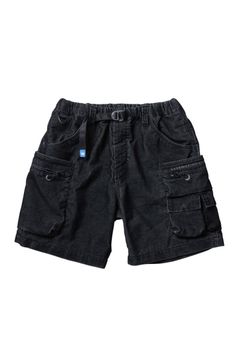 CORDUROY UTILITY SHORTS / ブラック
