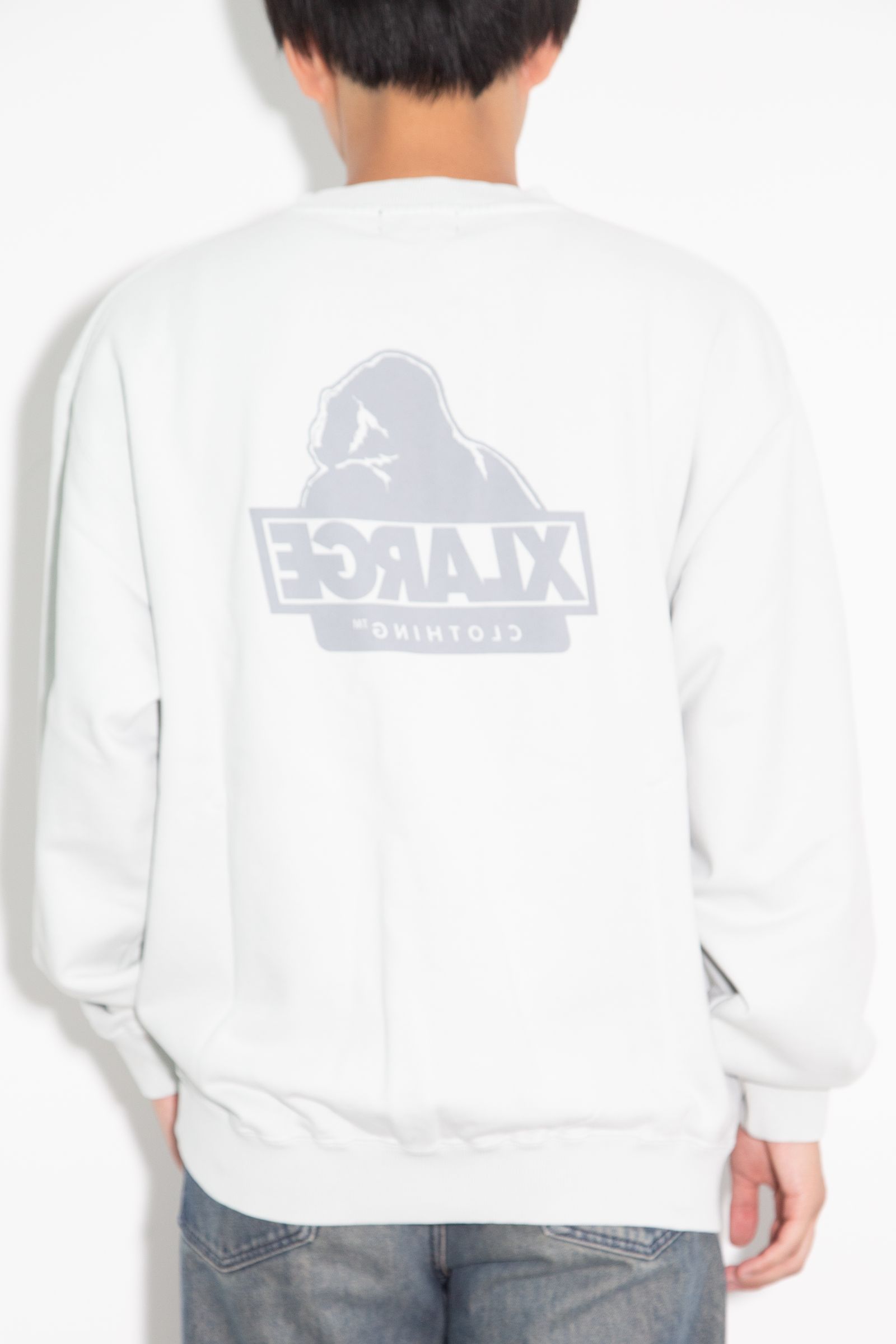 WASHED BACKSIDE OG CREWNECK SWEATSHIRT / グレー