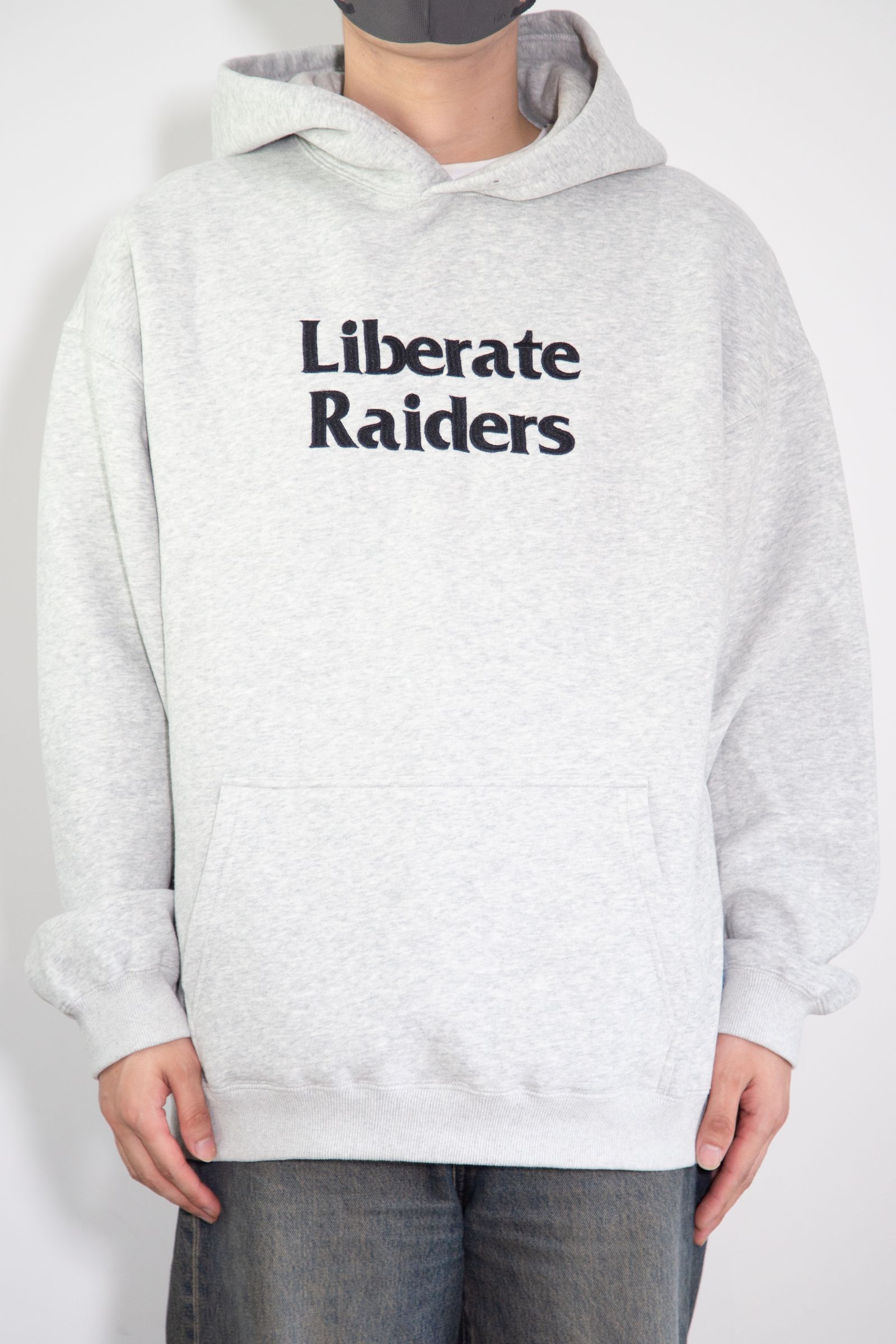 [ラスト1点 サイズXL] LR EMBROIDERY HOODIE / グレー