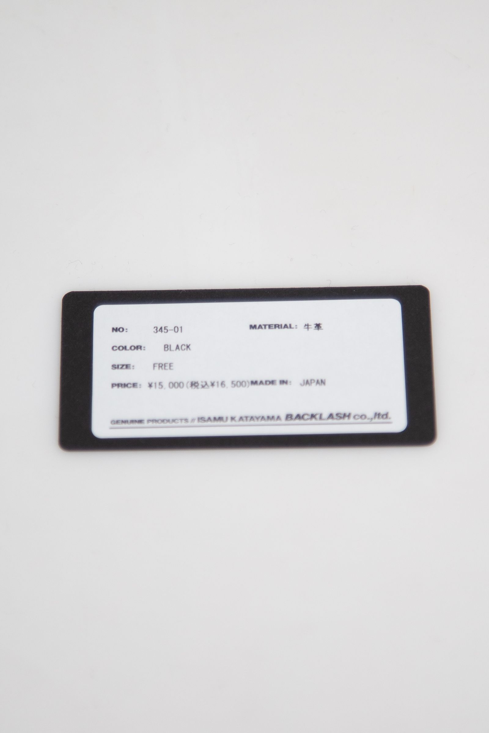 [9月〜10月入荷予定] GUIDI CALF CARD CASE / ブラック
