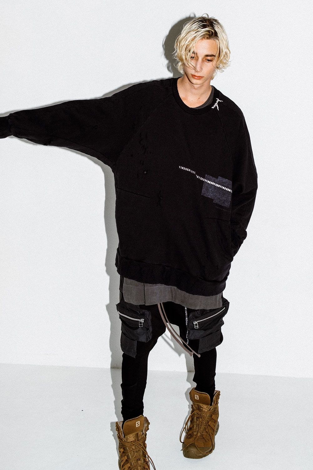 Cargo Sarouel Bomber Heat Shorts / ブラック