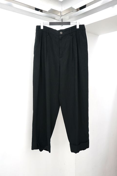 Three-Tuck Double-Hem Pants