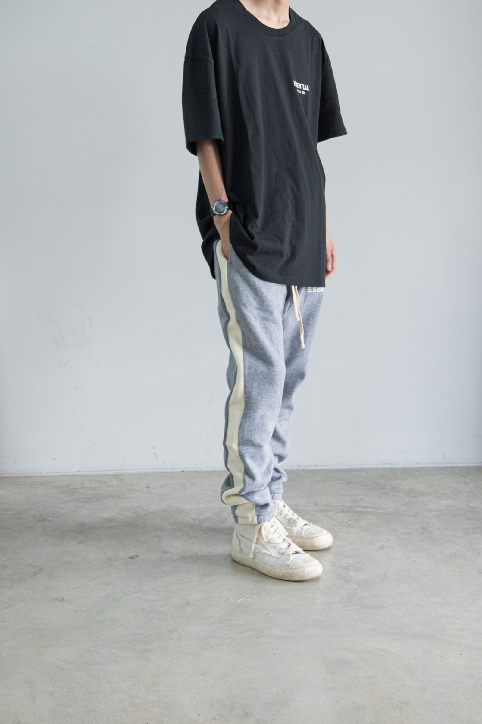 FOG ESSENTIALS - 21FW ONE POINT S/S TEE / ヘザーオートミール | Tempt