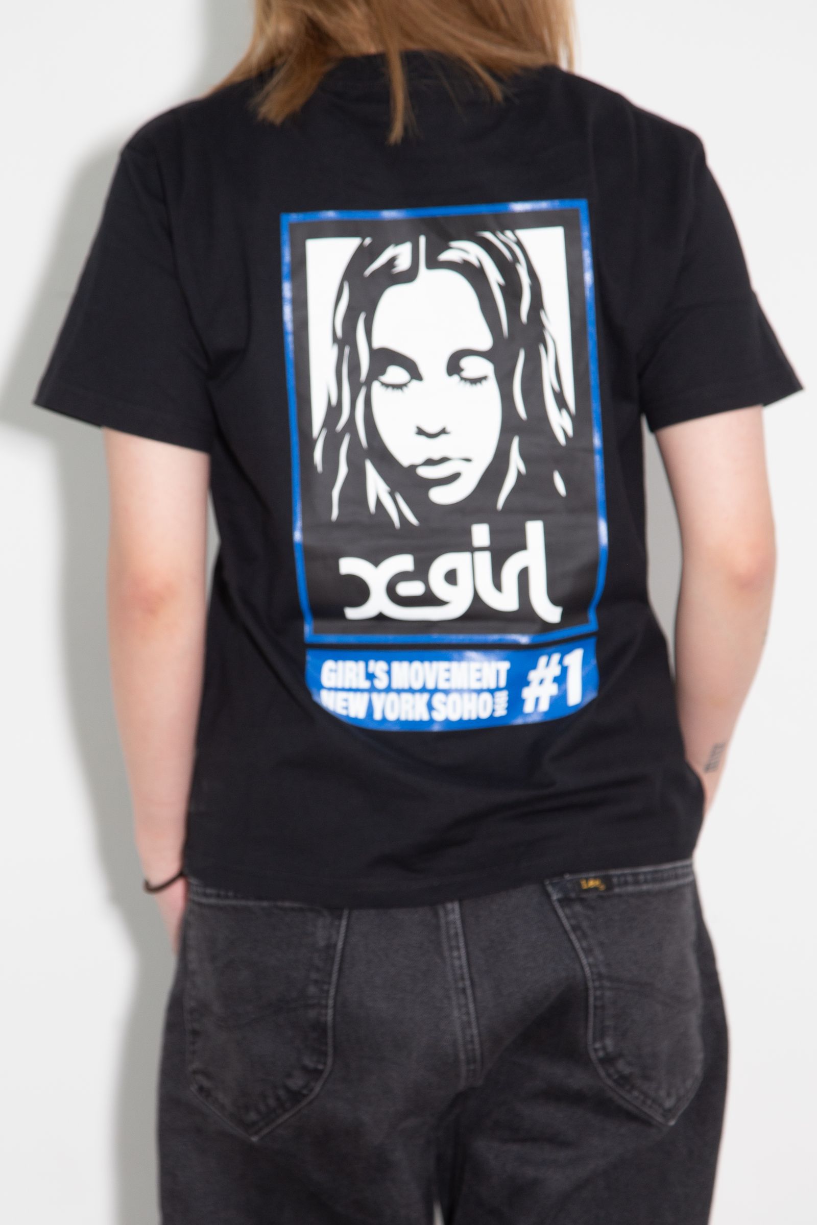 COLORED BOX FACE S/S TEE / ブラック