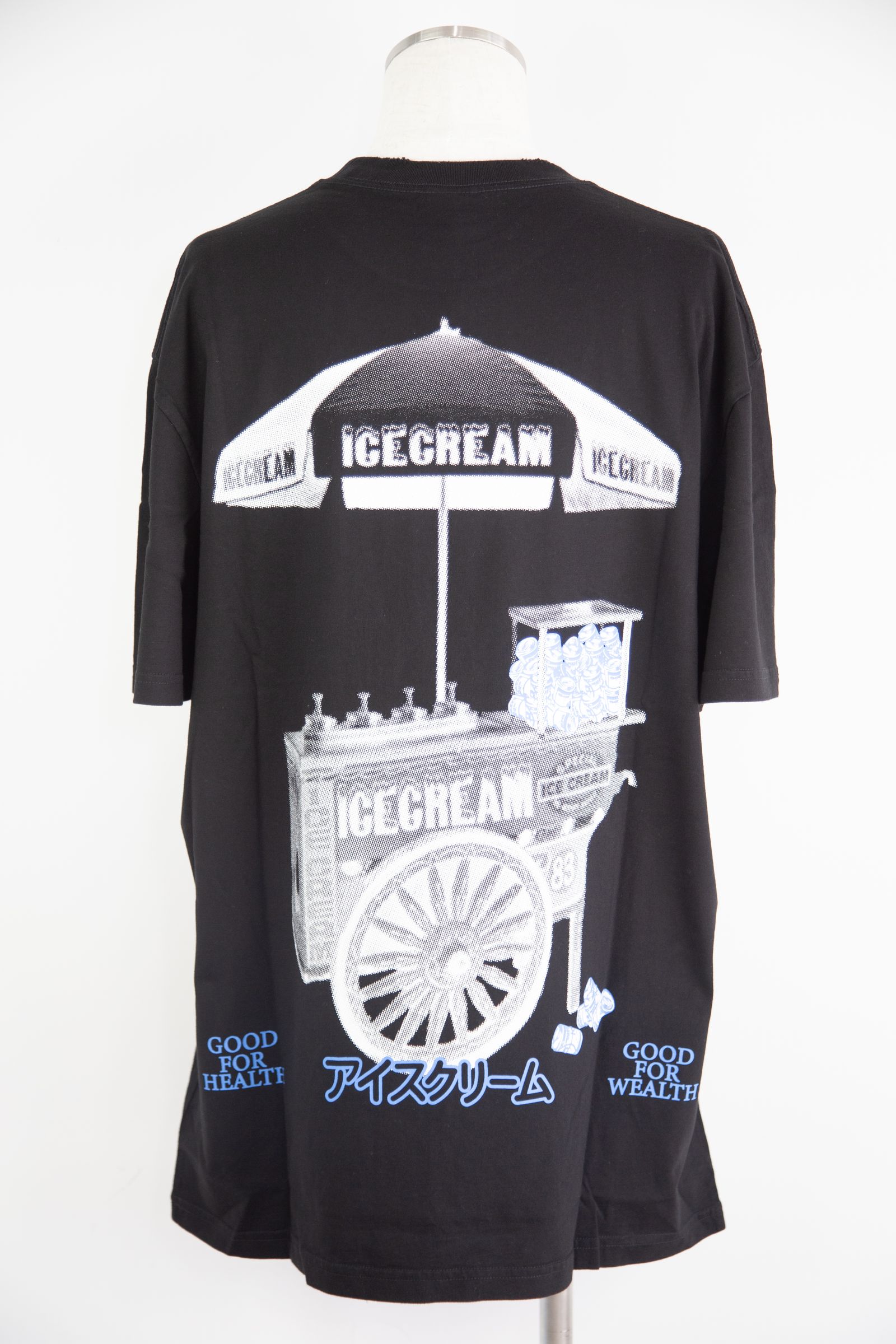 【ICECREAM】CART OVERSIZED T-SHIRT / ブラック
