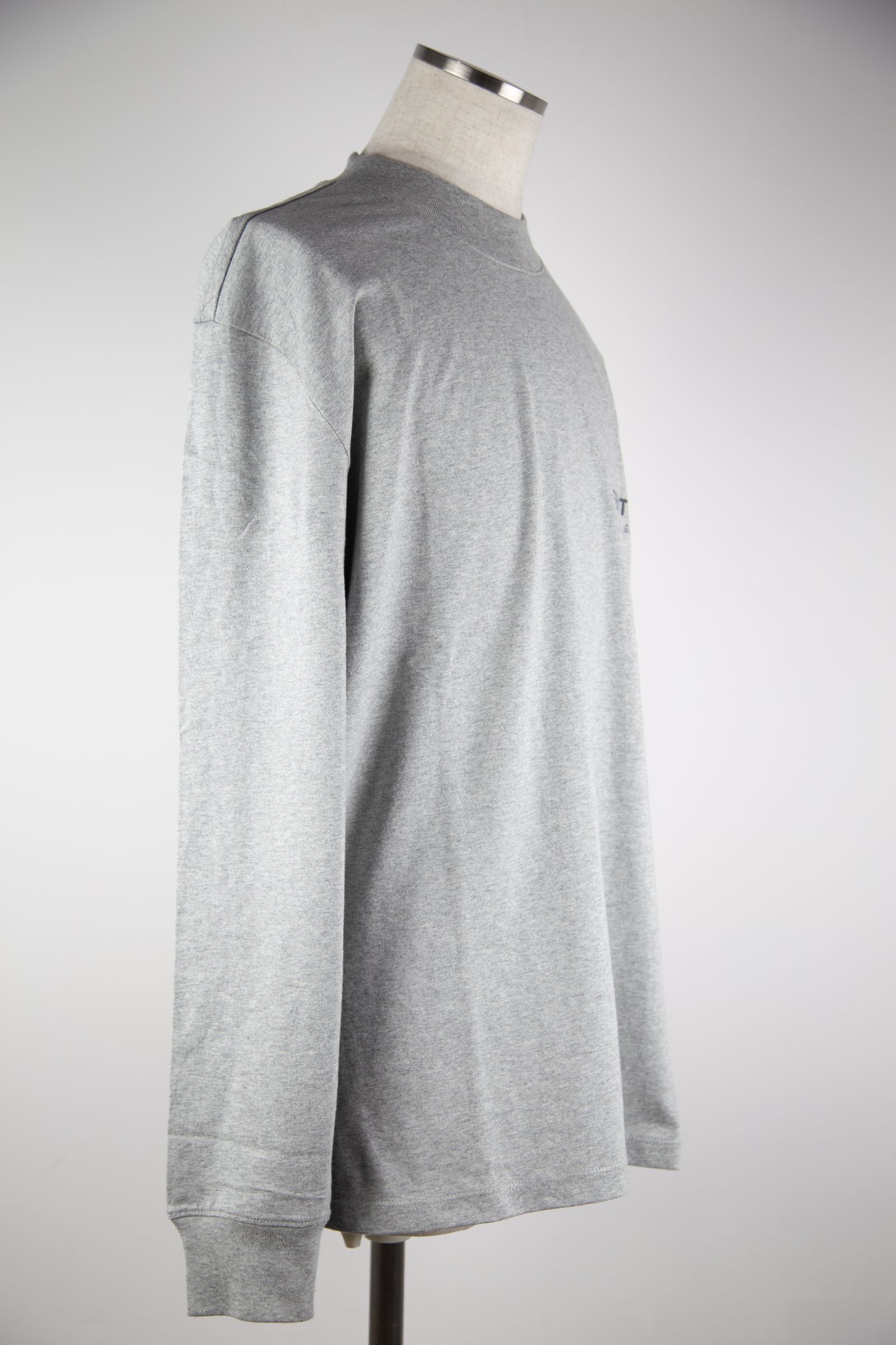 21FW 1POINT LOGO LS TEE / ヘザーオートミール