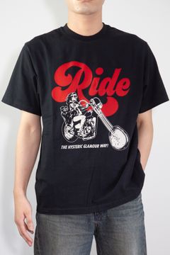 RIDE A MOTORCYCLE Tシャツ / ブラック