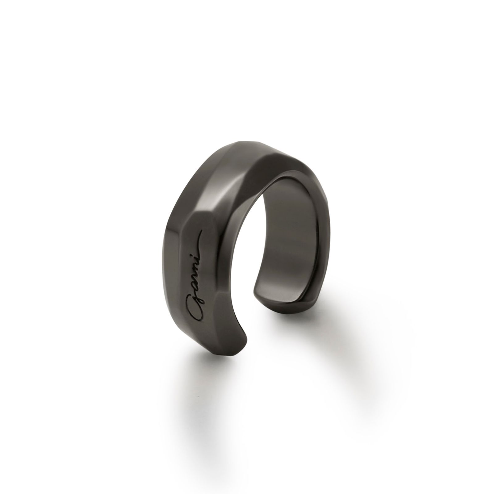 Crockery Ring Ear Cuff / ブラック