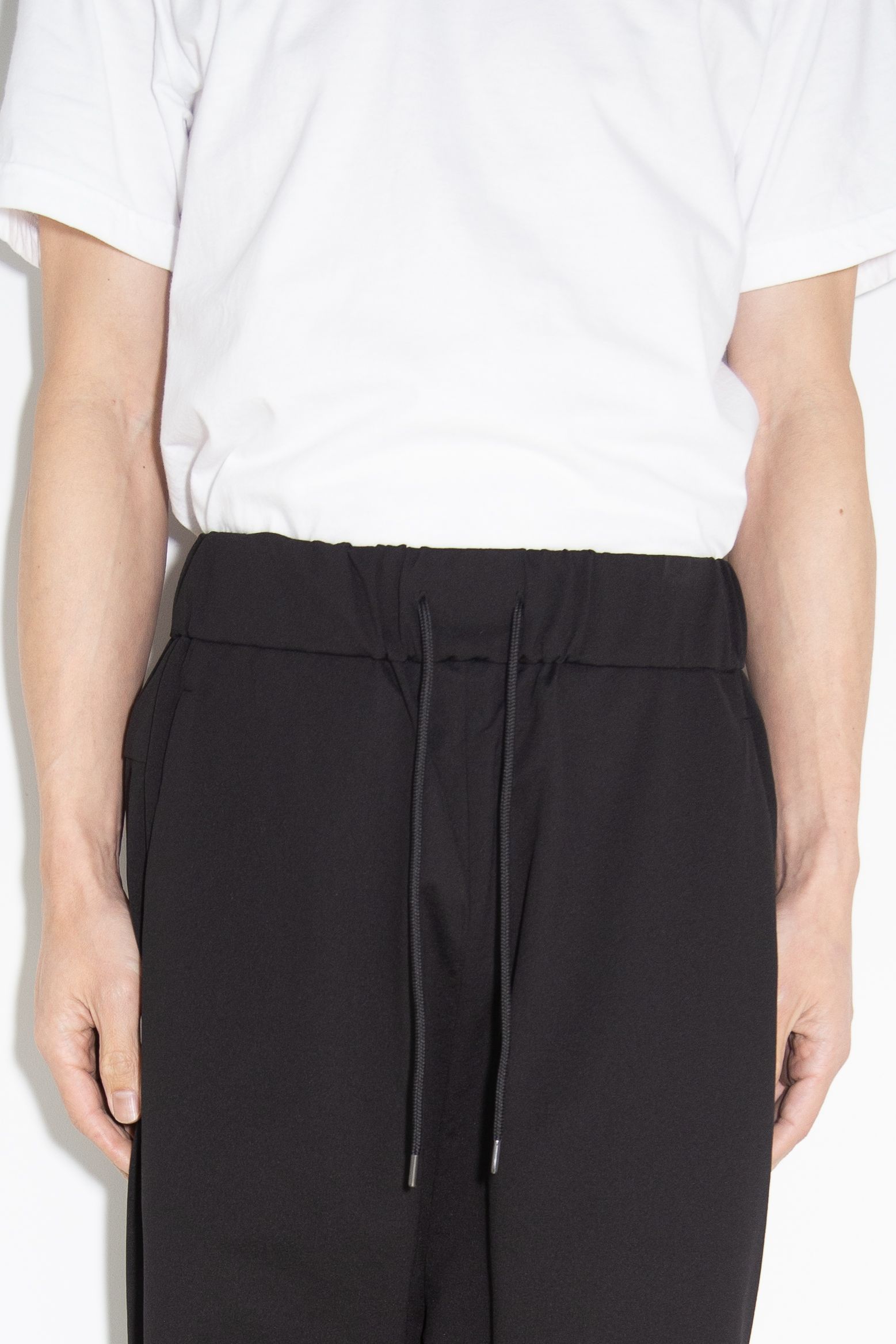 PE HIGH GAUGE JERSEY SAROUEL EASY TROUSERS / ブラック