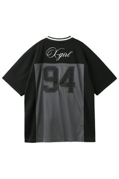 FOOTBALL TEE DRESS / ブラック