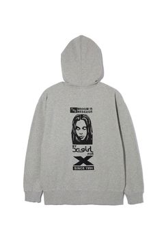 BY X-GIRL FOR X ZIP UP SWEAT HOODIE / アッシュ