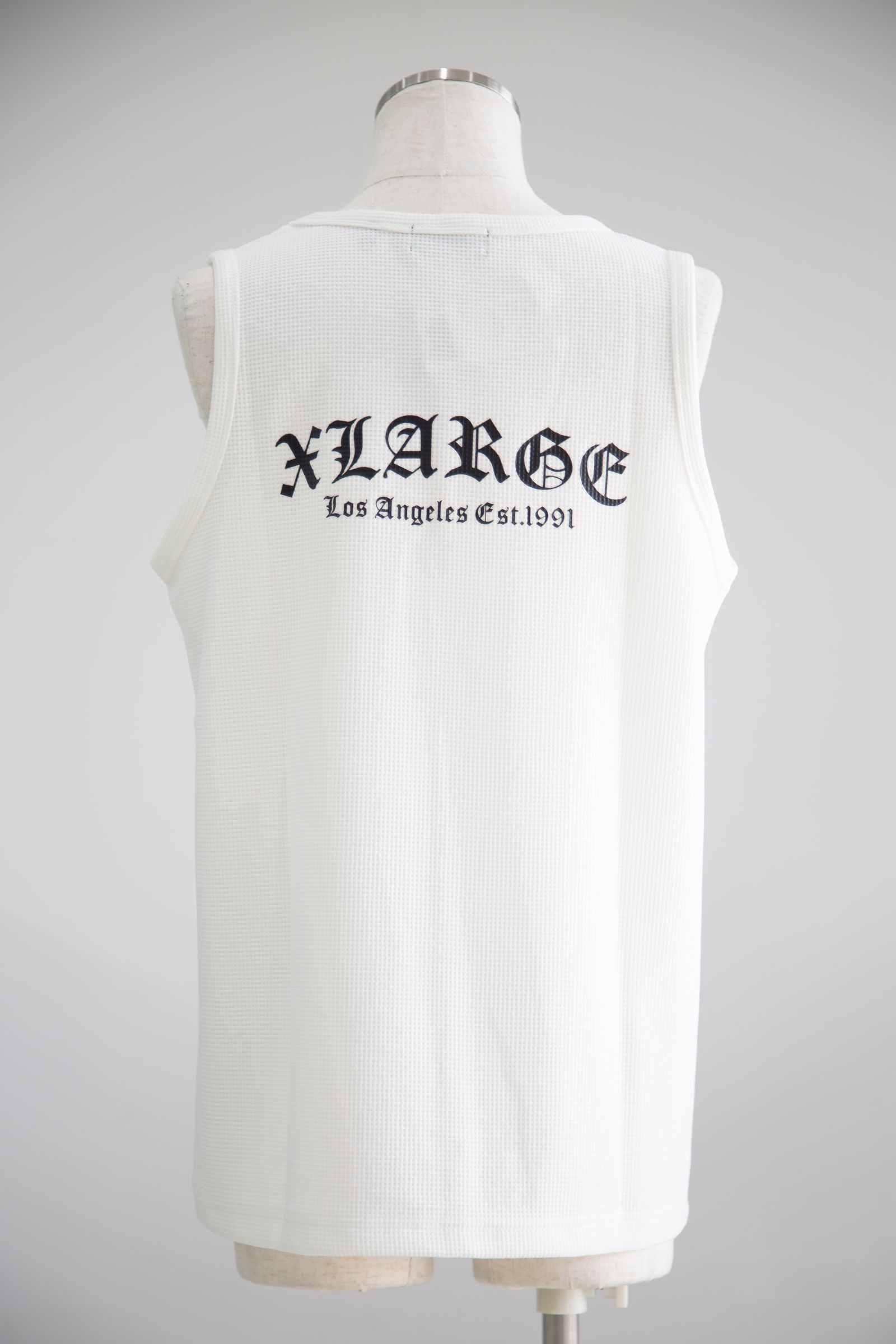 OLD ENGLISH WAFFLE TANK TOP / ホワイト