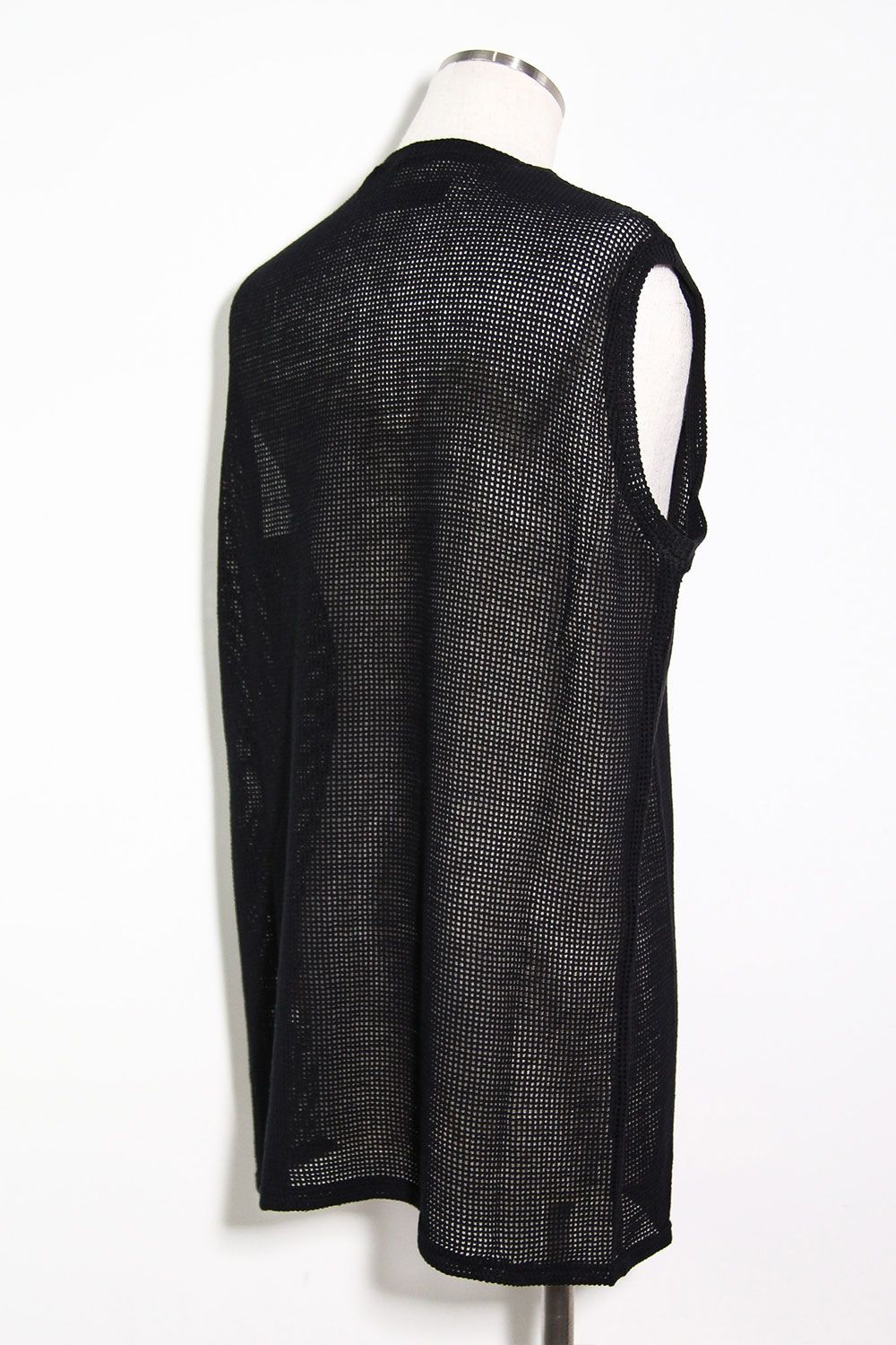 [ラスト1点 サイズ1] メッシュニットタンクトップ / Mesh Knit Tank Top / ブラック / ag-11100