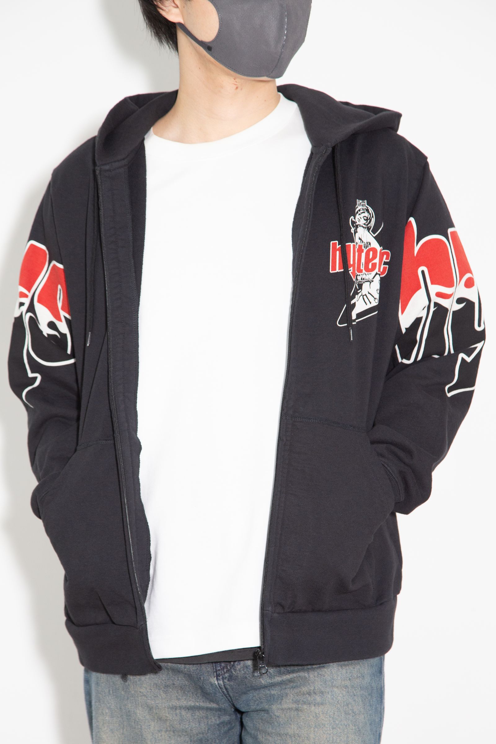 HYS FLARE LOGO パーカー / ブラック