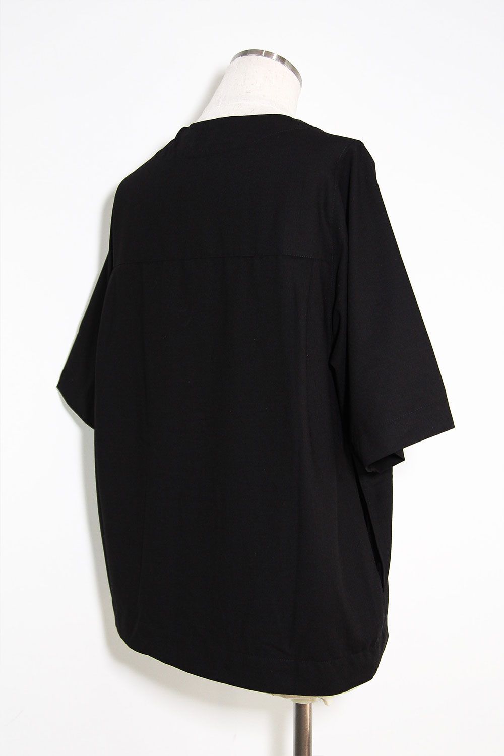 サマーウールベースボールシャツ / Summer Wool Baseball Shirts / ブラック / ag-11017-2