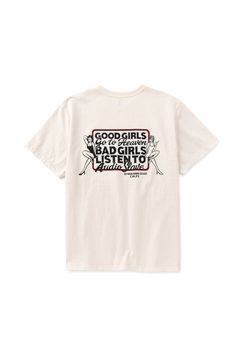 GARMENT DYE GIRLS LOGO POCKET TEE ＜NATURALLY PAINT DESIGN＞ / ホワイト