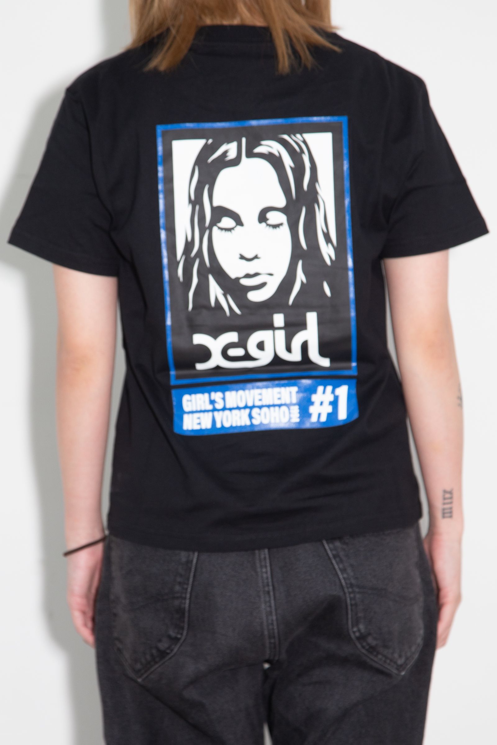 COLORED BOX FACE S/S TEE / ブラック