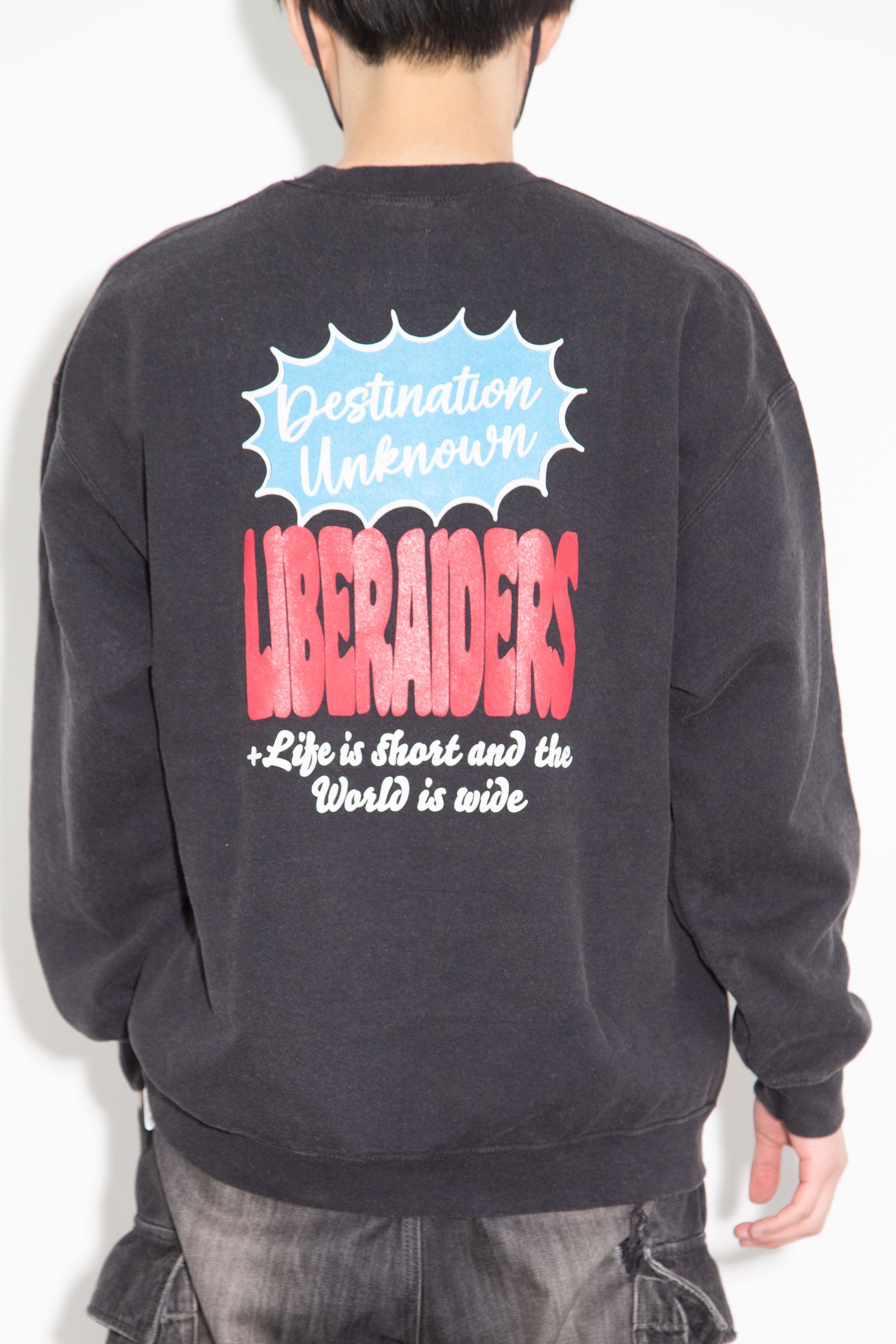 [ラスト1点 サイズM] DIALOGUE BALLOON CREWNECK / ブラック