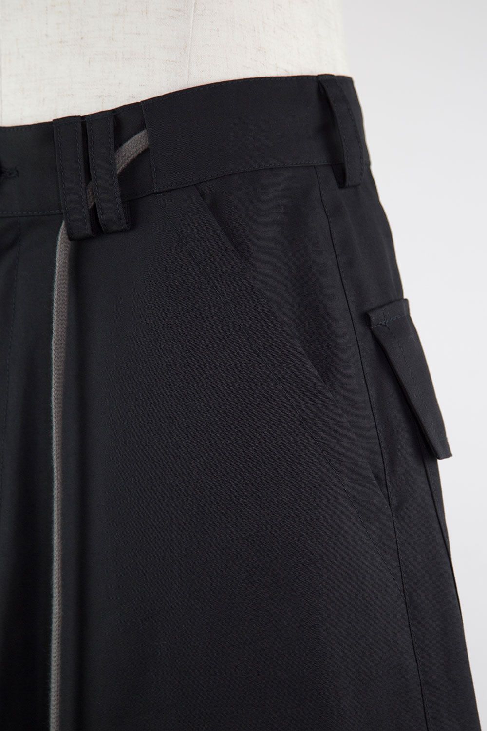 カーゴワイドサルエルパンツ / Cargo Wide Sarouel Pants / ブラック
