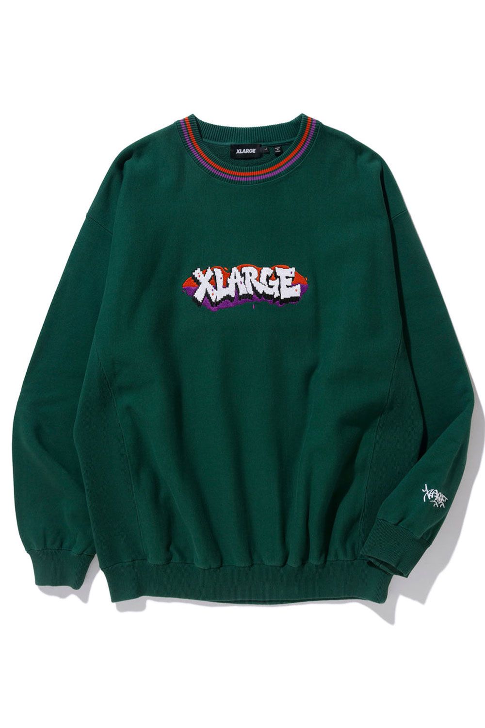 XLARGE - GRAFFITI CREWNECK SWEAT / グリーン | Tempt