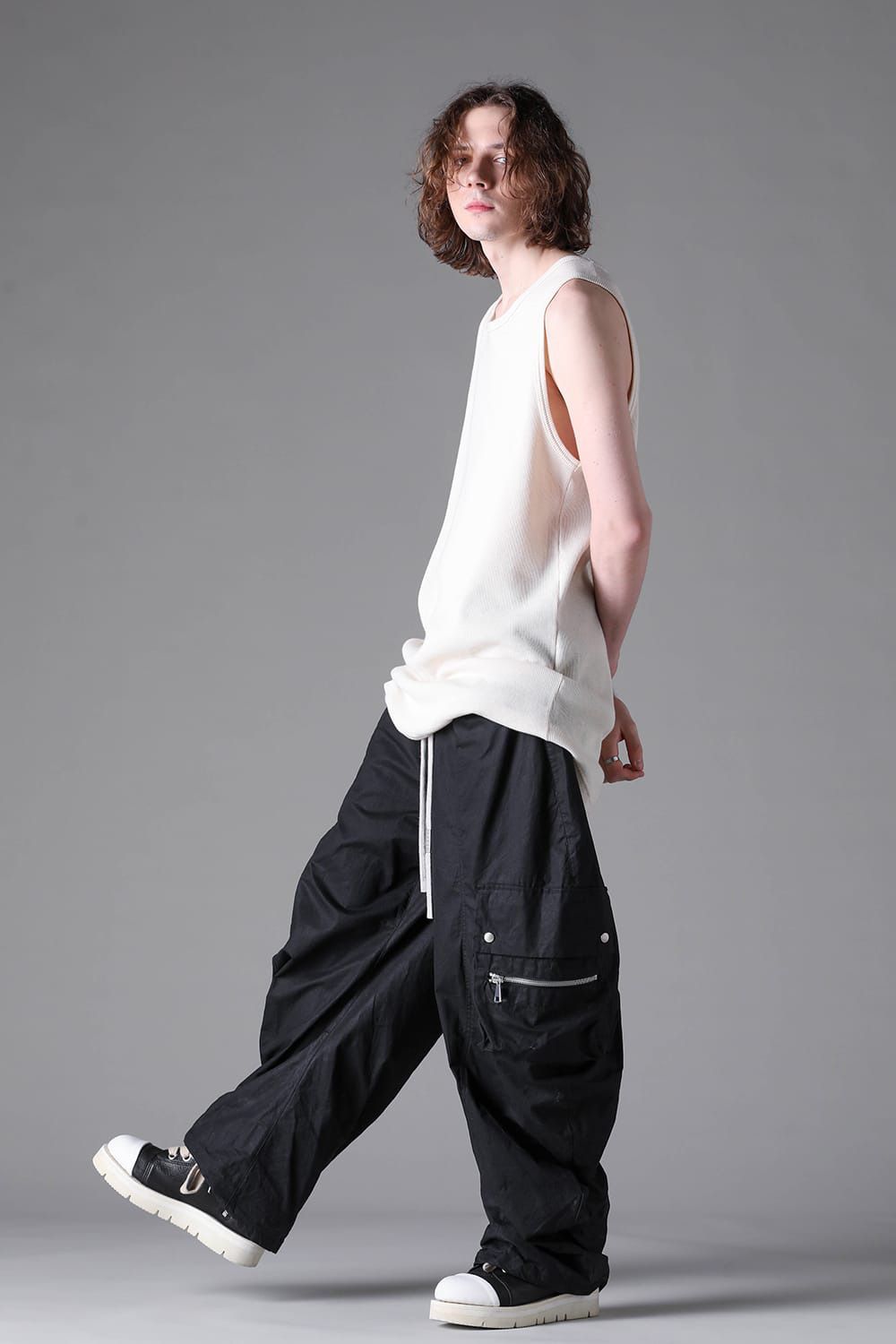 Back-Printed Waffle Jersey Log Sleeve