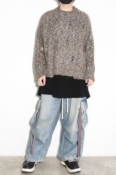 2種のシルエットが可能なワイドデニム