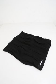 HIGH WIRED CASHMERE-WOOL KNIT NECK WARMER / ブラック