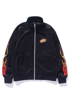 VELOUR TRACK JACKET / ブラック