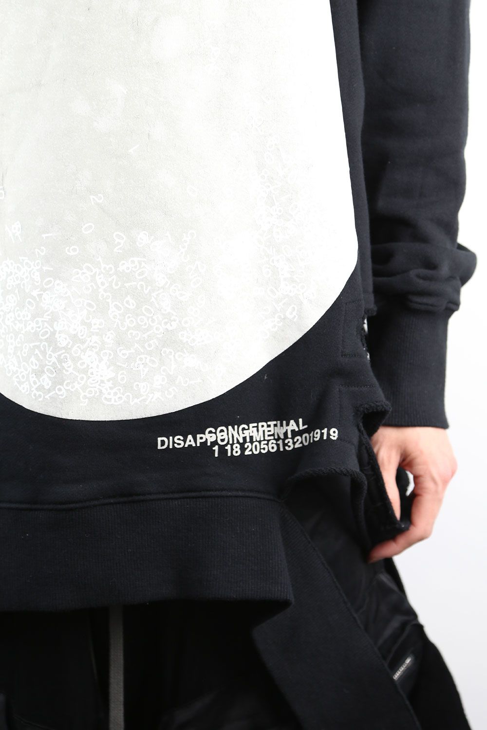 ラグランオーバーサイズトップ / RAGLAN OVER SIZE TOP / ブラック
