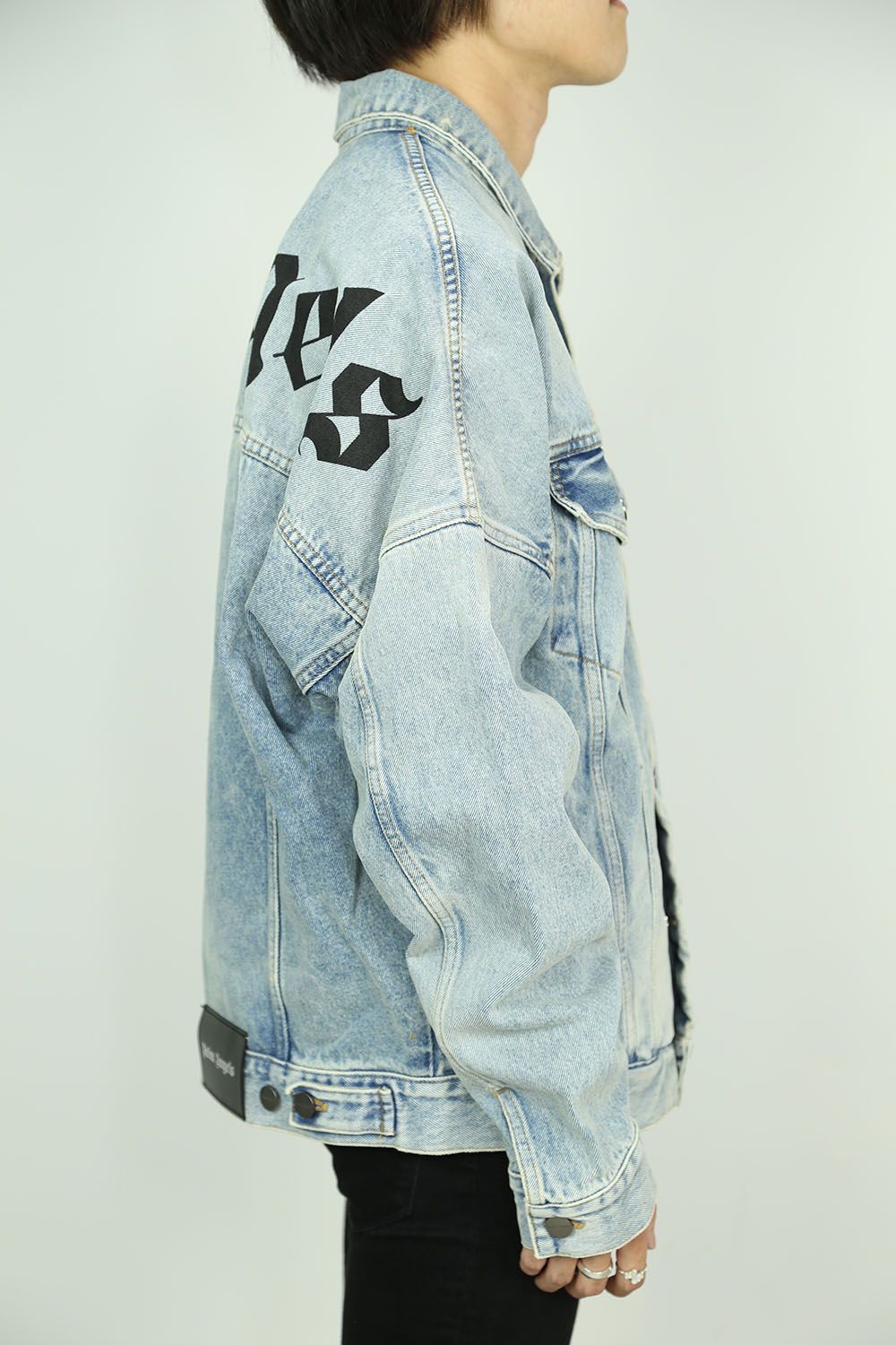 PALM ANGELS - LOGO OVER DENIM JKT / ライトブルー | Tempt