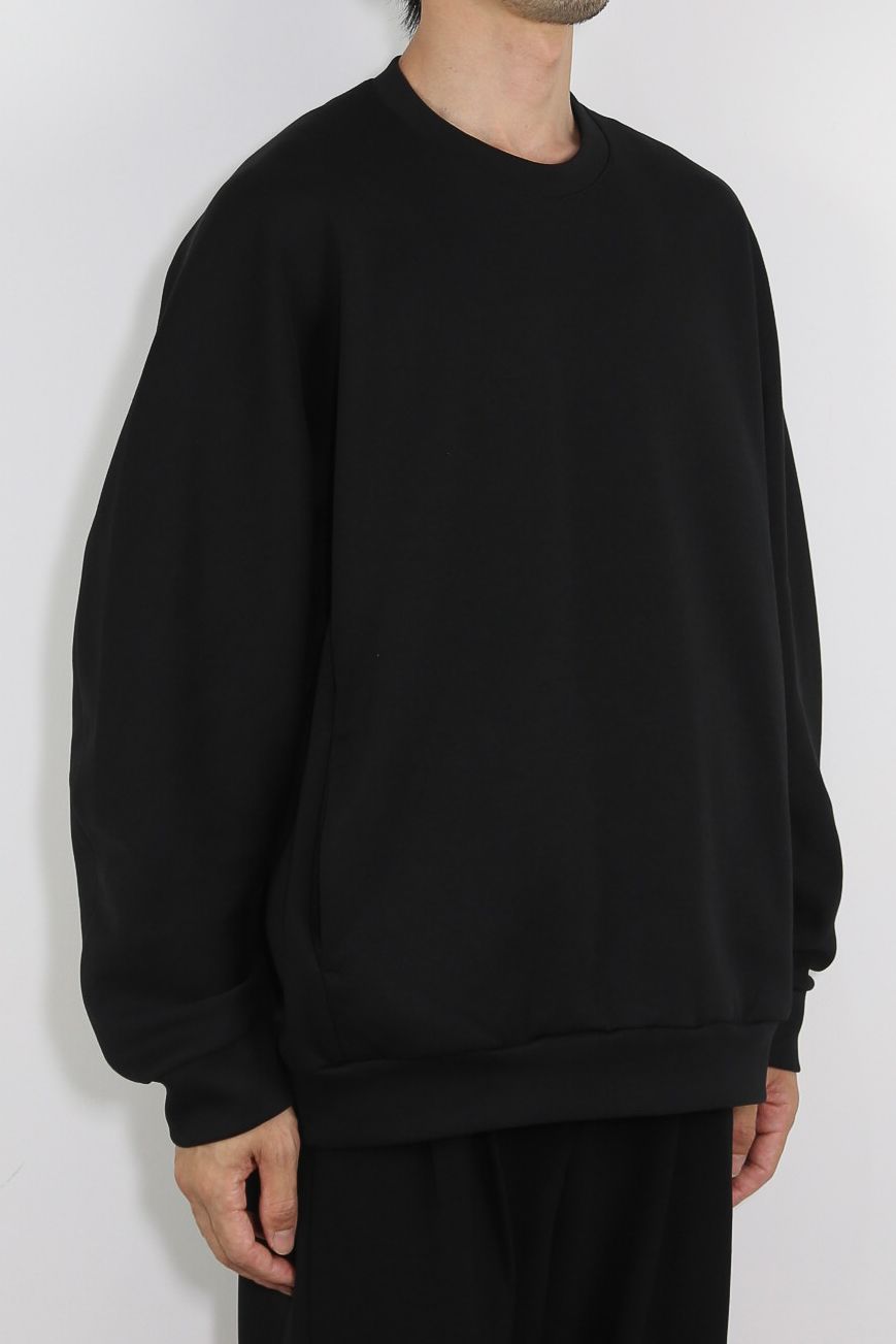 CO/PE DOUBLE KNIT SWEAT SHIRTS / ブラック