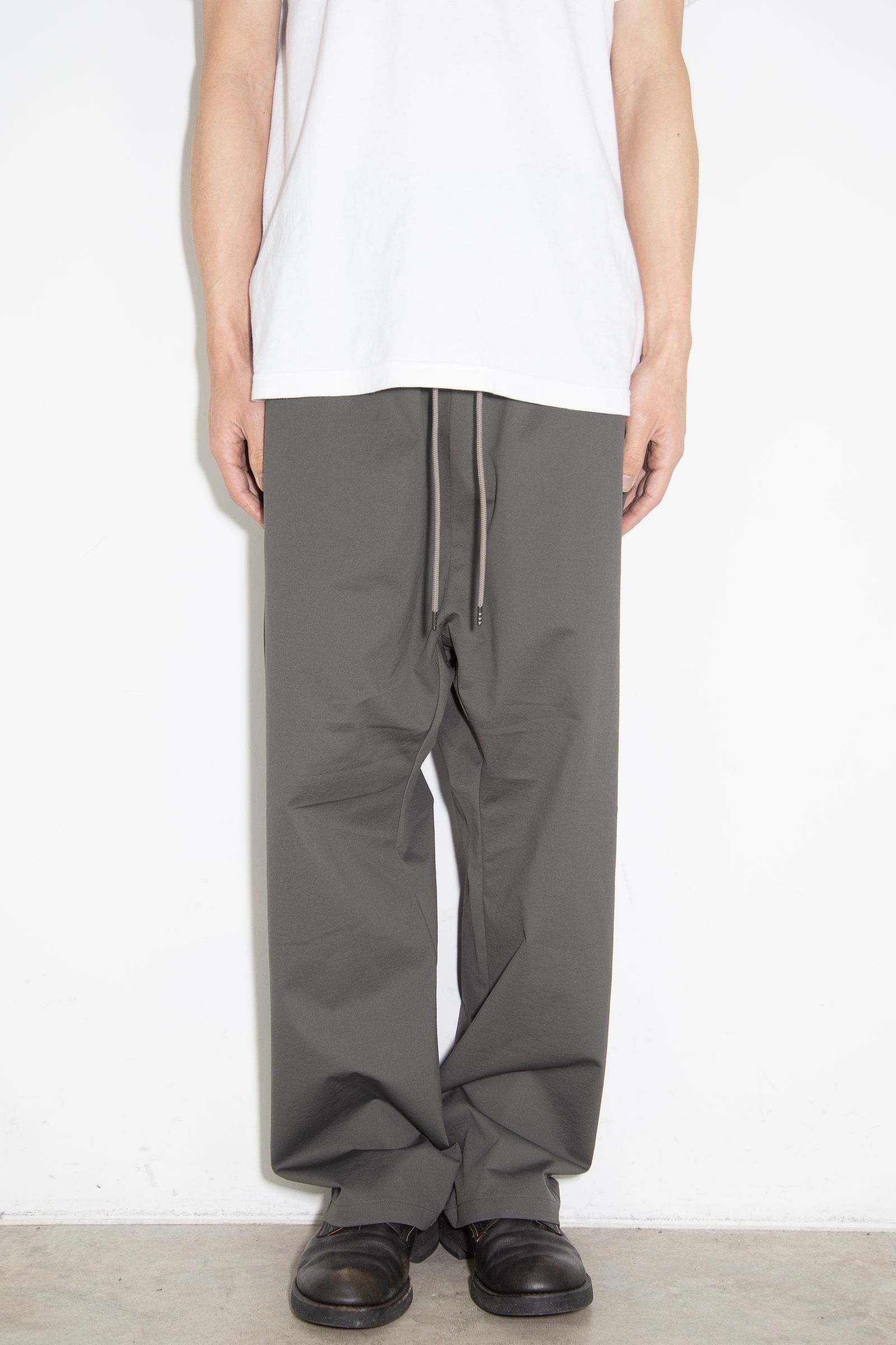 PE HIGH GAUGE JERSEY SAROUEL EASY TROUSERS / カーキ