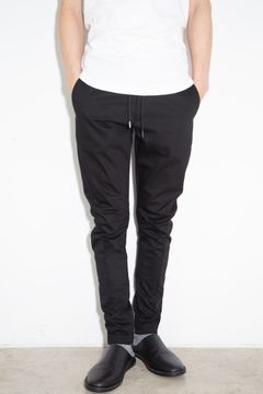 RUBBER STRECH TWILL THREE DIMENSIONAL PANTS / ブラック