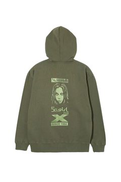 BY X-GIRL FOR X ZIP UP SWEAT HOODIE / オリーブ