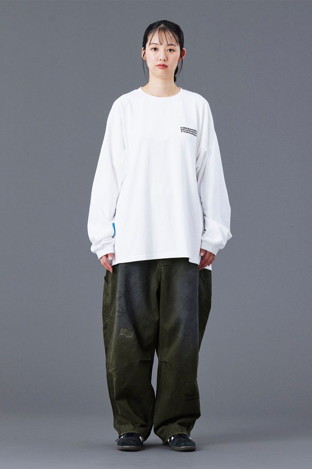 3D CUT L/S TEE / ホワイト