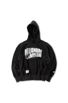 【BILLIONAIRE BOYS CLUB】CHENILLE LOGO COTTON HOODIE / ブラック