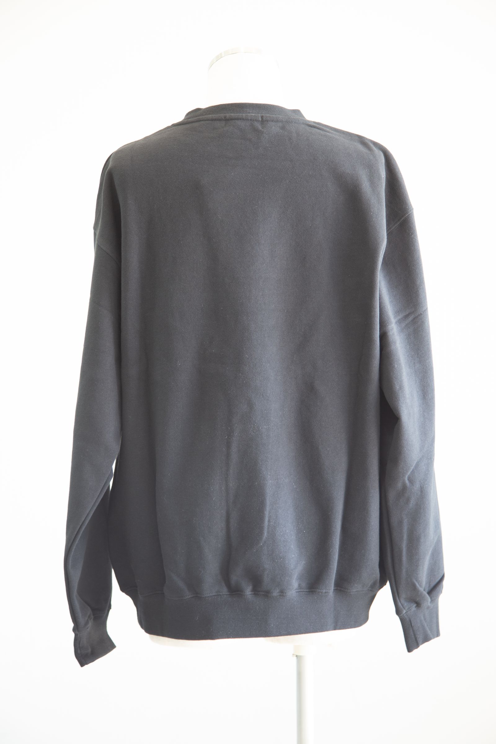 CHENILLE STANDARD LOGO CREWNECK SWEATSHIRT / ブラック