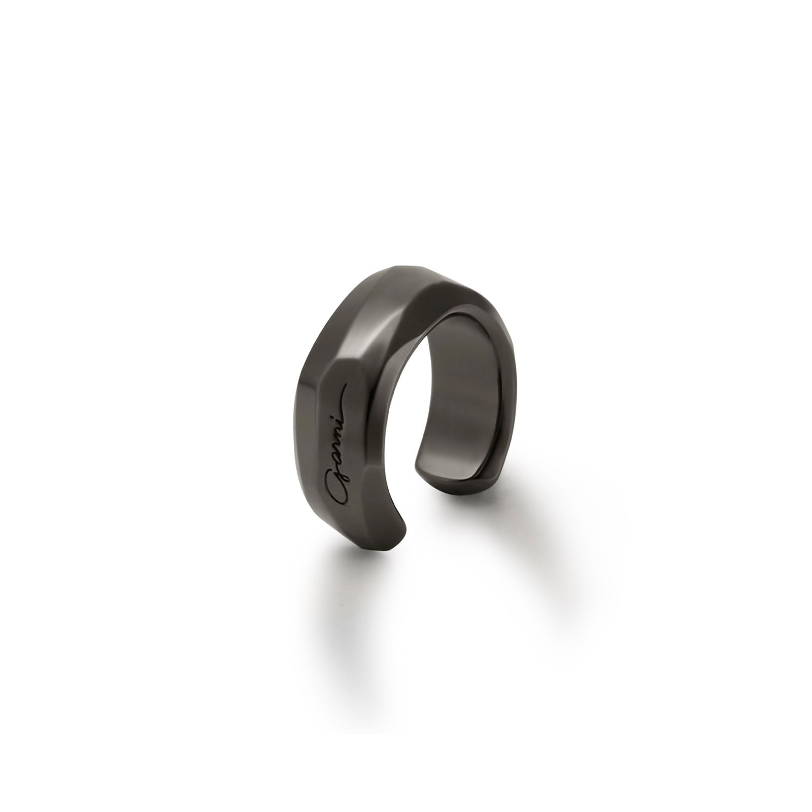 Crockery Ring Ear Cuff / ブラック