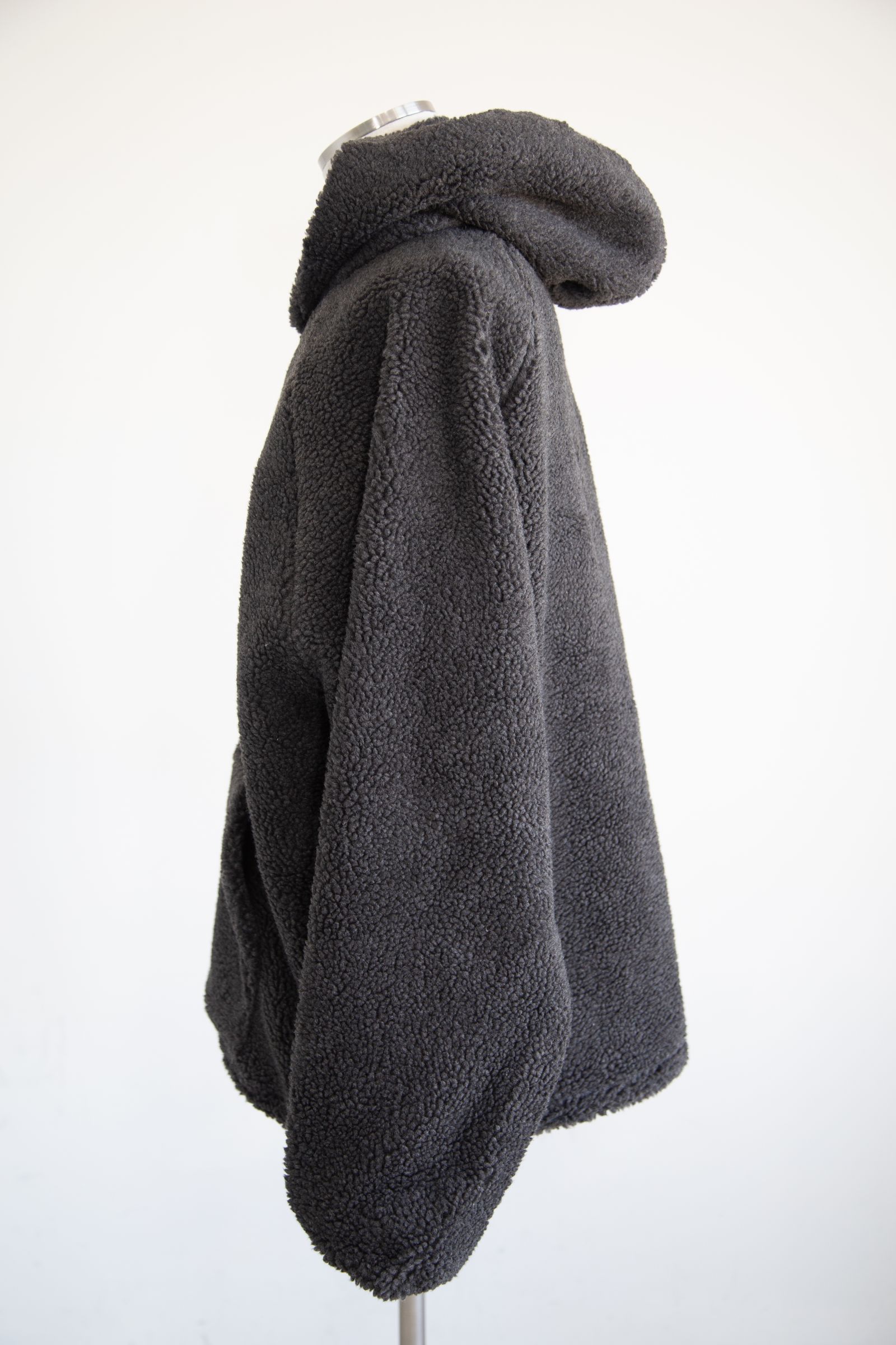 22FW FLEECE HALF ZIP HOODIE JACKET / アイアン
