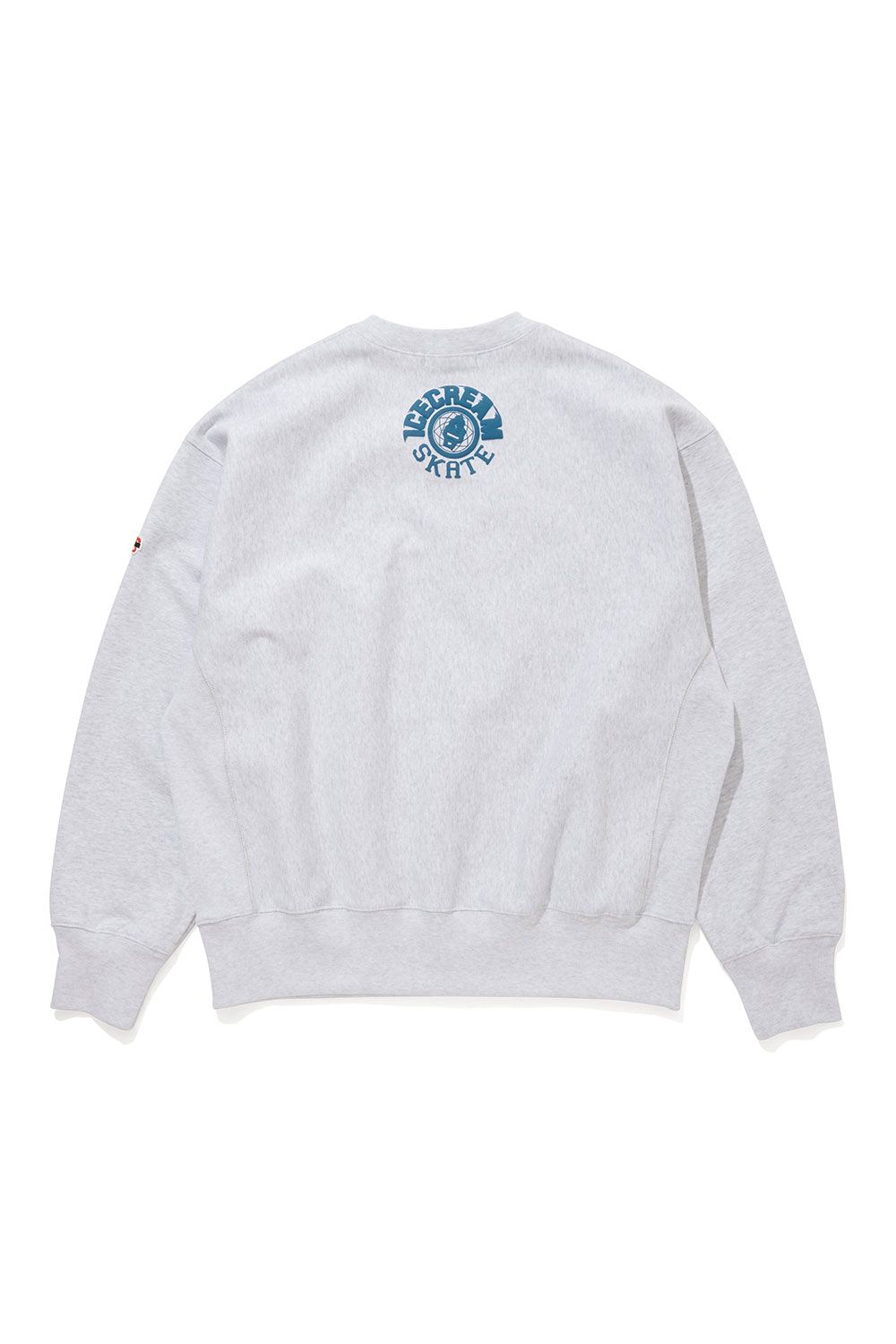 【ICECREAM】 PUFF PRINT SWEATSHIRT ICECREAM SKATE / アッシュグレー