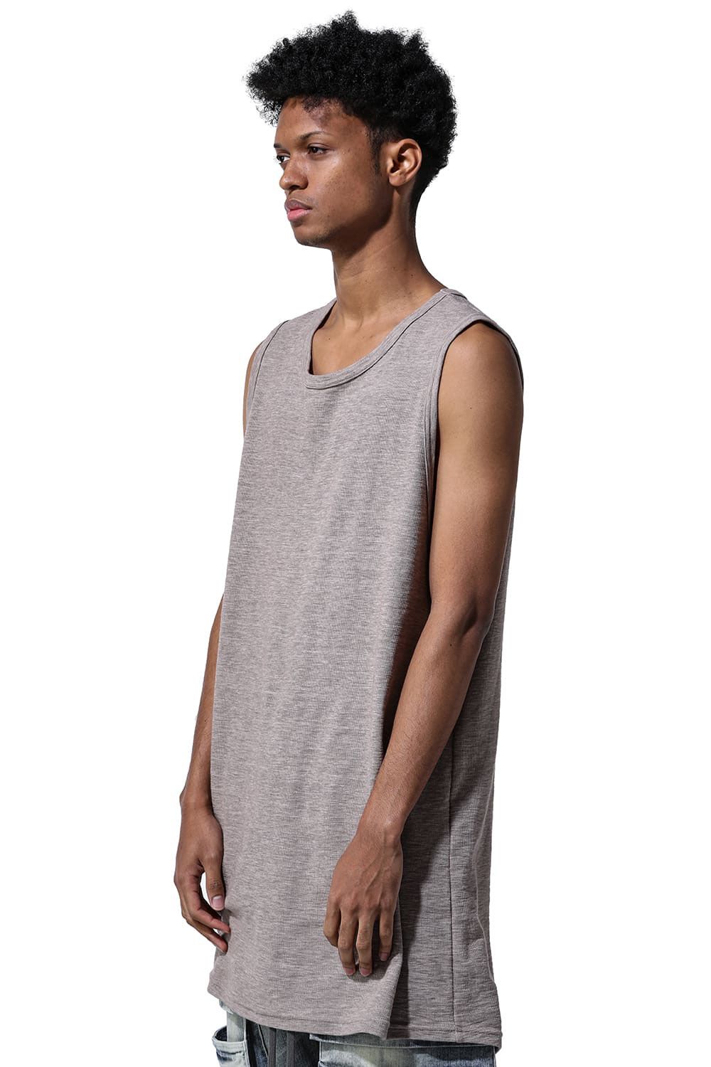 サーフニットロングタンクトップ / Surf Knit Long Tank Top / ベージュ / ag-6083-4