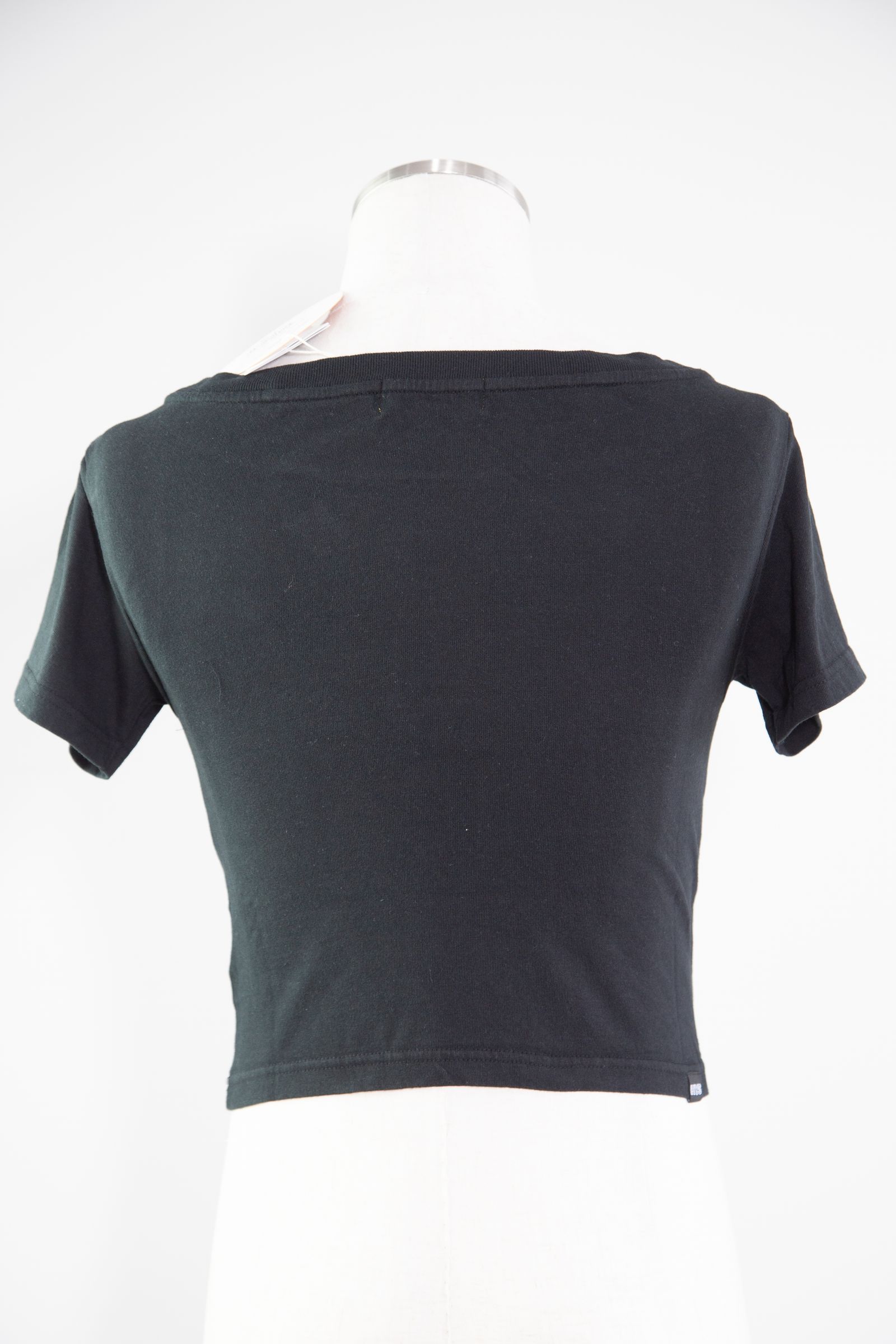 HYSTERIC GLAMOUR - WHIP LASH ショート丈Tシャツ / ブラック