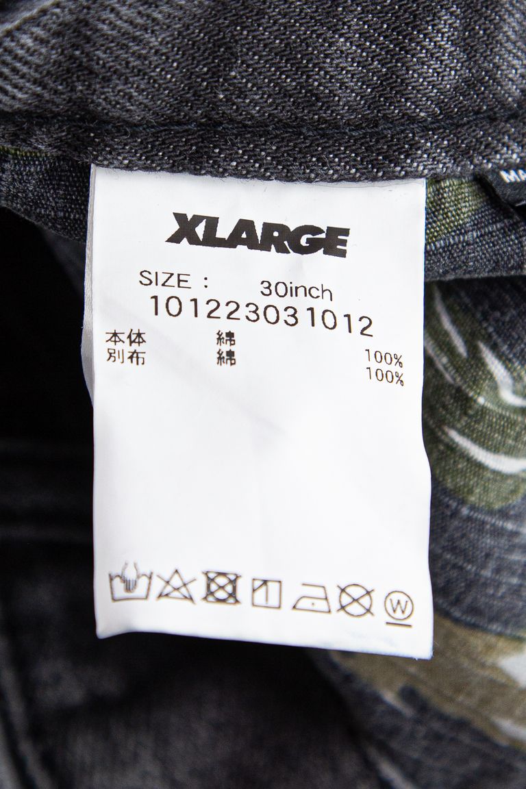 XLARGE - CRASH DENIM PANTS / ブラック | Tempt