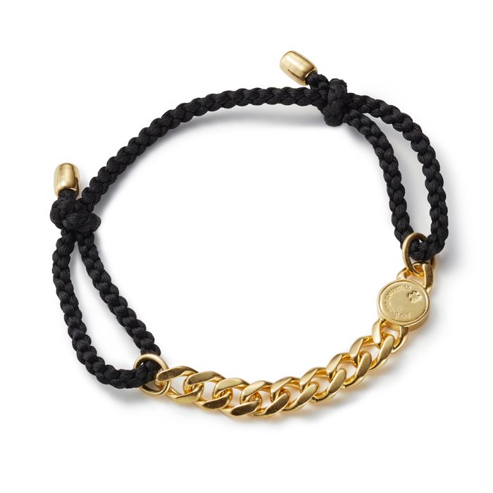 Chain & String Bracelet / ゴールド